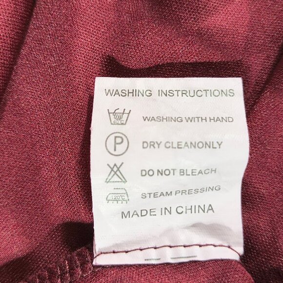 Bery Love Burgundy Lace Knee Length Women's Dress Size XL - Picture 9 of 12